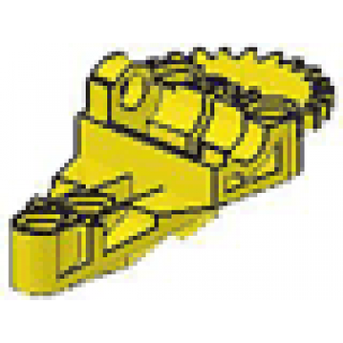 yellow technic gearbox half