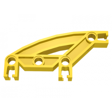 yellow znap beam 8 4 holes 3 bends curved
