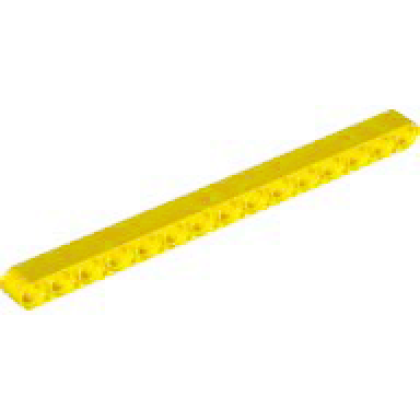 yellow technic liftarm thick 1 x 15