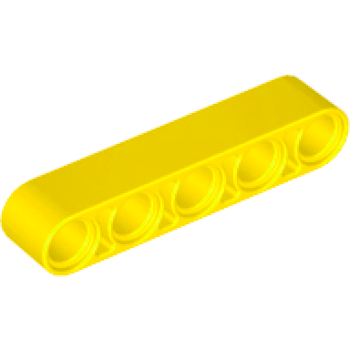 yellow technic liftarm thick 1 x 5