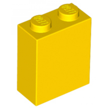 yellow brick 1 x 2 x 2 with inside stud holder
