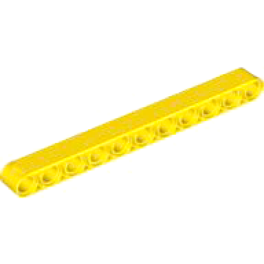yellow technic liftarm thick 1 x 11