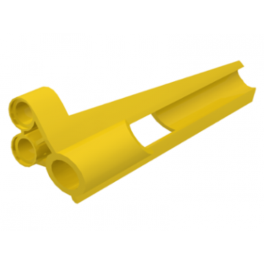 yellow technic panel fairing 8 small long large hole side b