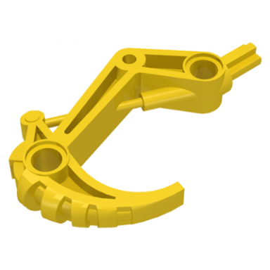 yellow bionicle claw hook with axle