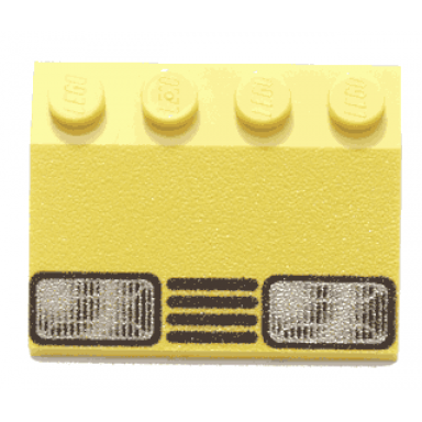 yellow slope 33 3 x 4 with headlights and grille pattern