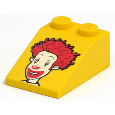 yellow slope 33 3 x 2 with mcdonalds ronald mcdonald pattern