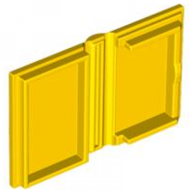 yellow minifigure utensil book 2 x 3