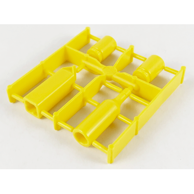 yellow scala accessories - complete sprue - table containers wine milk 2 jars