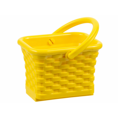 yellow scala utensil wicker basket with same color handle 33081 33082