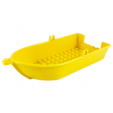 yellow boat 18 x 8 x 3 1 3 with oarlocks