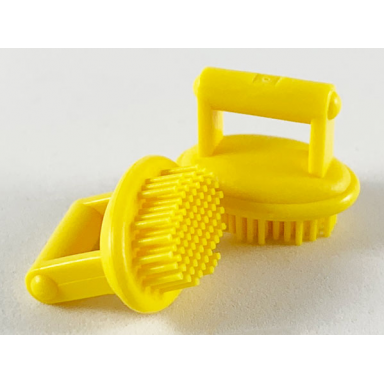 yellow scala utensil horse brush