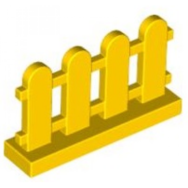 yellow fence 1 x 4 x 2 paled picket