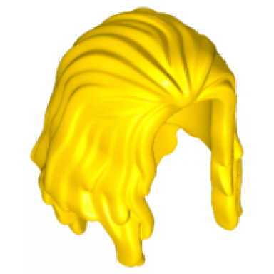 yellow minifigure hair long parted in front