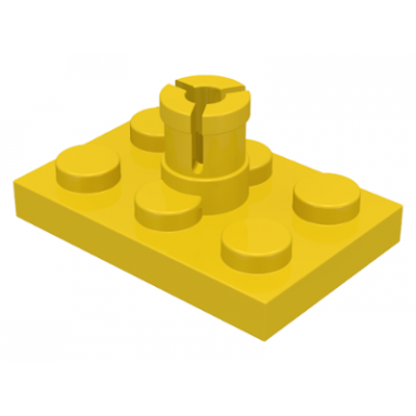 yellow plate modified 2 x 3 with helicopter rotor holder