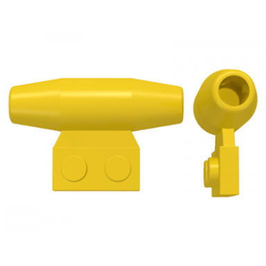 yellow engine smooth small 1 x 2 side plate without axle holders