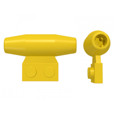 yellow engine smooth small 1 x 2 side plate with axle holders
