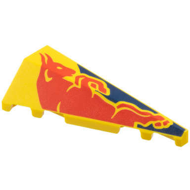 yellow wedge 5 x 2 right with red bull on dark blue panel pattern