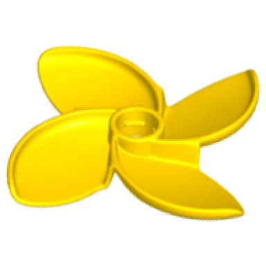 yellow duplo propeller rotor 4 blade 4 diameter curved