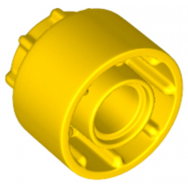 yellow technic driving ring extension with 8 teeth inside and outside