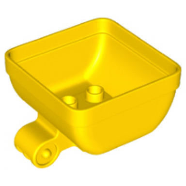 yellow duplo train tipper box 4 x 4 x 2