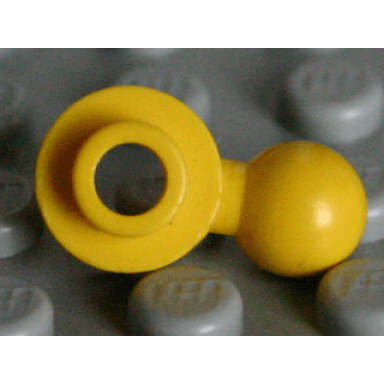 yellow plate round 1 x 1 with tow ball with round hole homemaker figure maxifigure hand