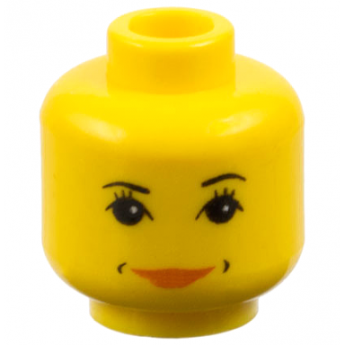 yellow minifigure head female with hp hermione pattern