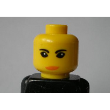 yellow minifigure head female with orient jing lee pattern