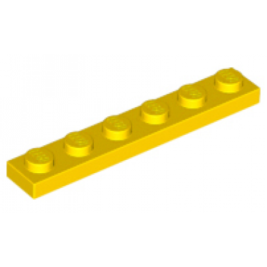 yellow plate 1 x 6