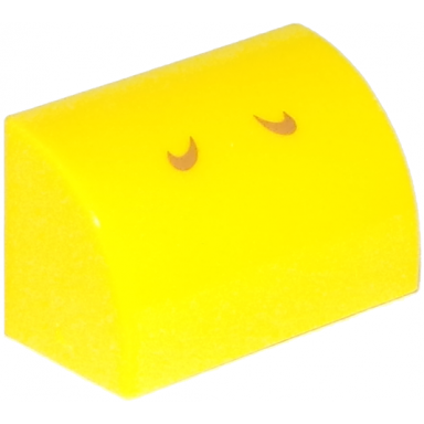 yellow slope curved 1 x 2 with 2 dark orange curved lines pattern super mario baby yoshi koopa troopa paratroopa yellow yoshi nostrils