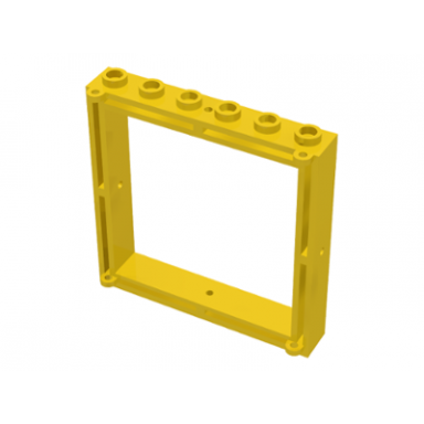 yellow window 1 x 6 x 5