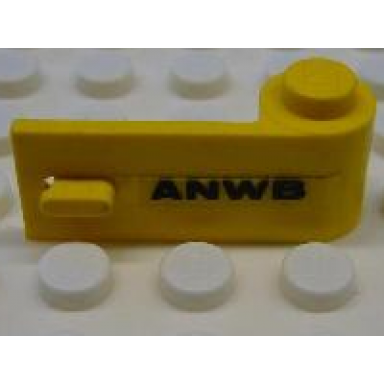 yellow door 1 x 3 x 1 right with anwb pattern sticker - set 1590-2