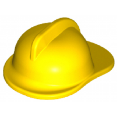yellow minifigure headgear fire helmet