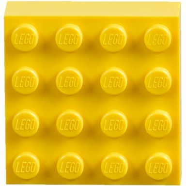 yellow magnet brick modified 4 x 4 sealed base