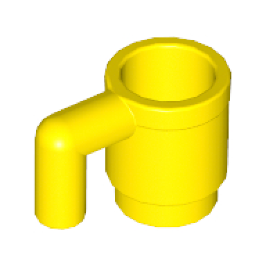 yellow minifigure utensil cup