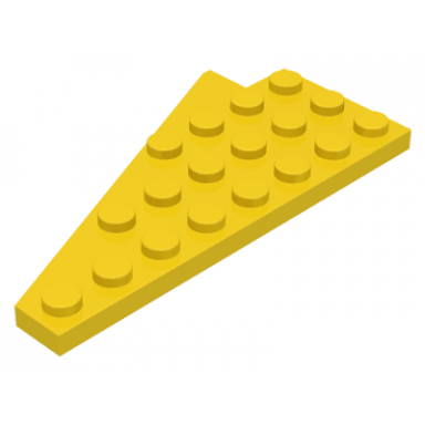 yellow wedge plate 8 x 4 wing right without underside stud notch