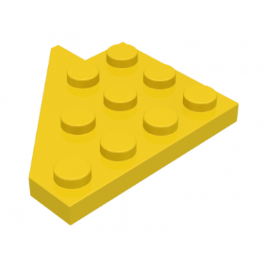 yellow wedge plate 4 x 4 wing right