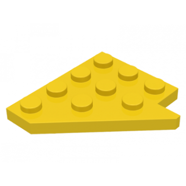 yellow wedge plate 4 x 4 wing left