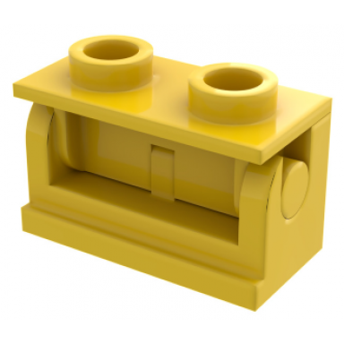yellow hinge brick 1 x 2 with same color top plate 3937 3938