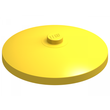 yellow dish 4 x 4 inverted radar with solid stud