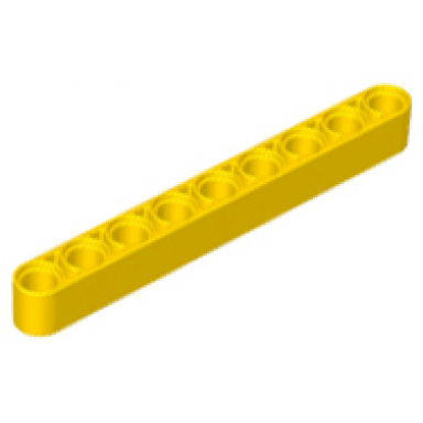 yellow technic liftarm thick 1 x 9