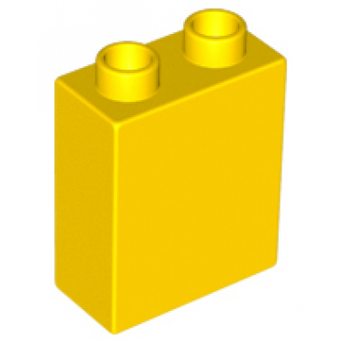 yellow duplo brick 1 x 2 x 2