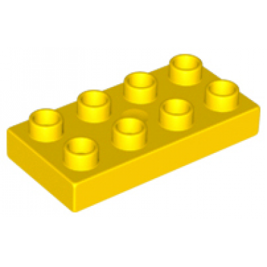 yellow duplo plate 2 x 4 x 1 2 thick