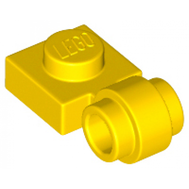 yellow plate modified 1 x 1 with light attachment - thick ring