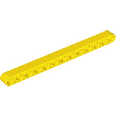 yellow technic liftarm thick 1 x 13
