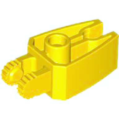 yellow hinge 1 x 3 locking with 2 fingers and claw end