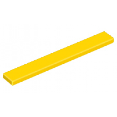 yellow tile 1 x 8