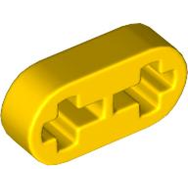 yellow technic liftarm thin 1 x 2 - axle holes