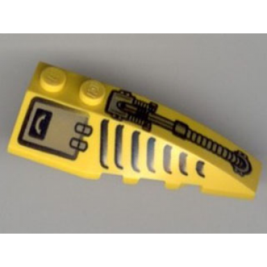 yellow wedge 6 x 2 right with hose grille and hatch pattern