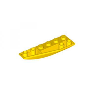 yellow wedge 6 x 2 inverted left