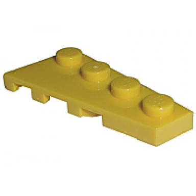 yellow wedge plate 4 x 2 right